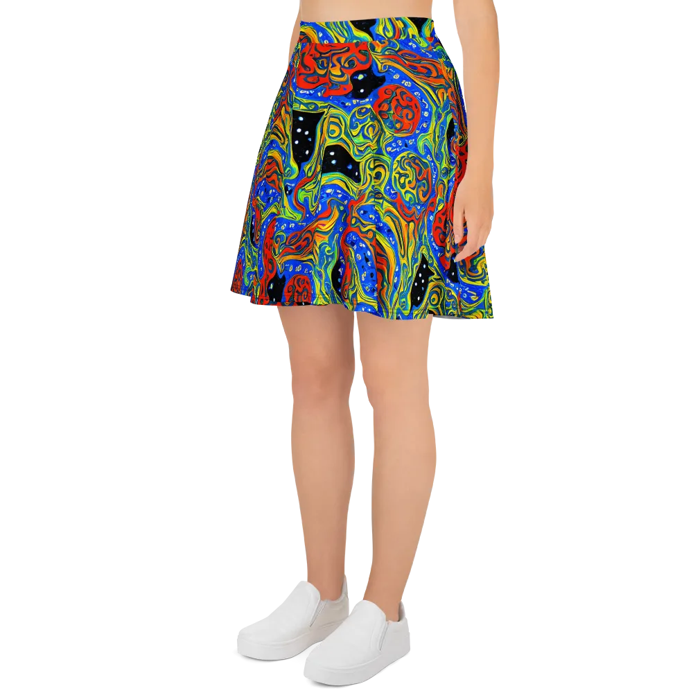 Psychic Sea on Skater Skirt — Left