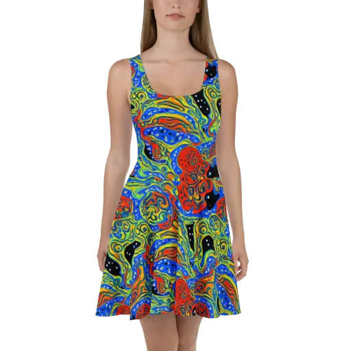 Psychic Sea on a Skater Dress