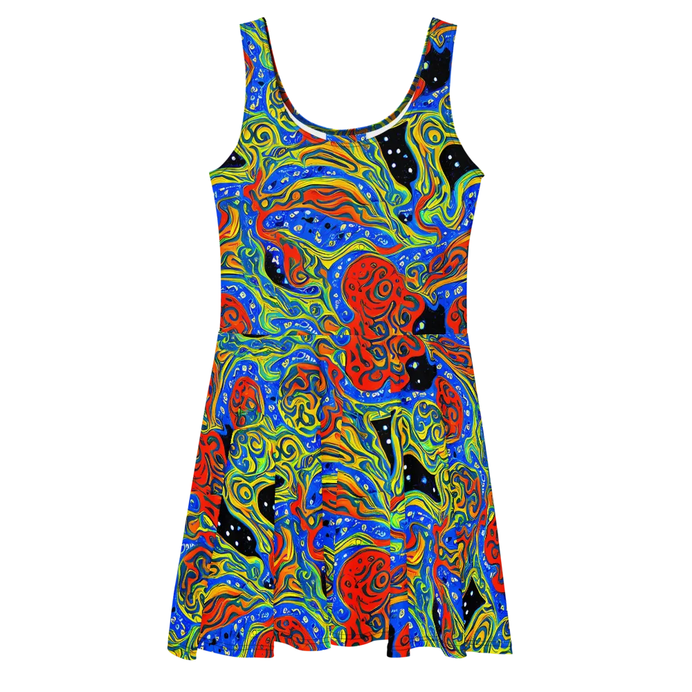 Psychic Sea on Skater Dress — Front
