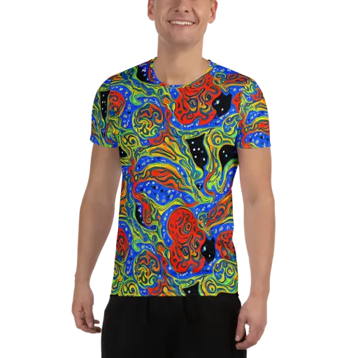 Psychic Sea on a Men's Athletic T-Shirt