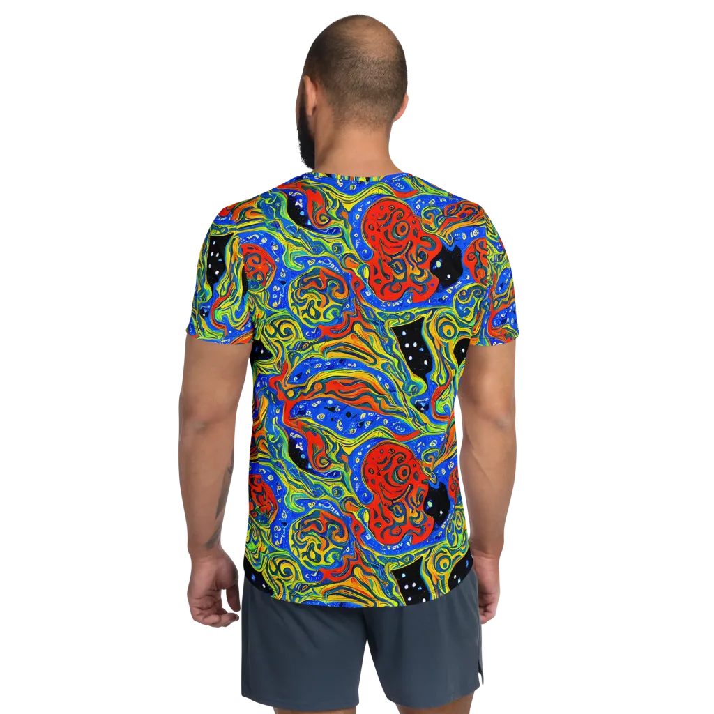 Psychic Sea on Men's Athletic T-Shirt — Back