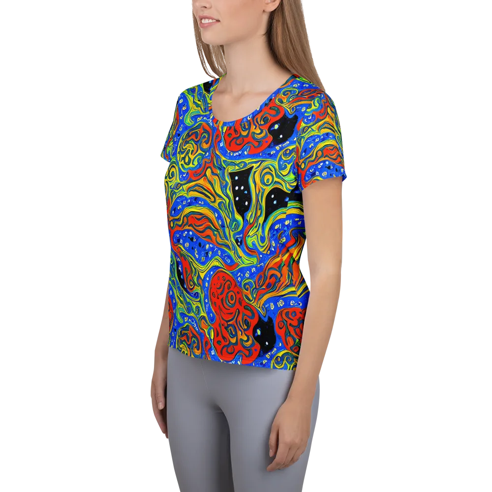 Psychic Sea on Women's Athletic T-Shirt — Left