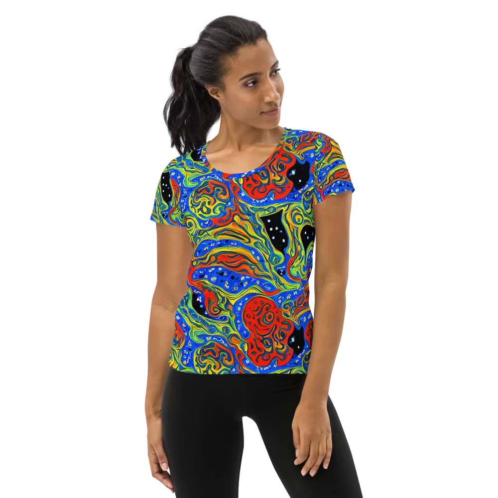 Psychic Sea on Women's Athletic T-Shirt — Front