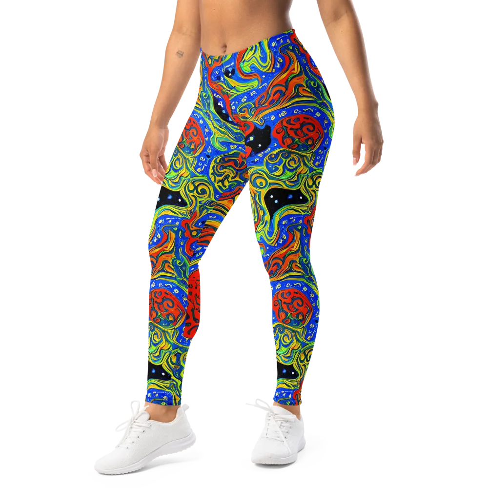 Psychic Sea on Leggings — Left Front