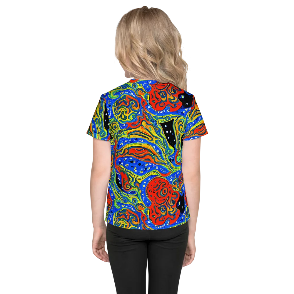 Psychic Sea on Kids Crew Neck T-Shirt — Back