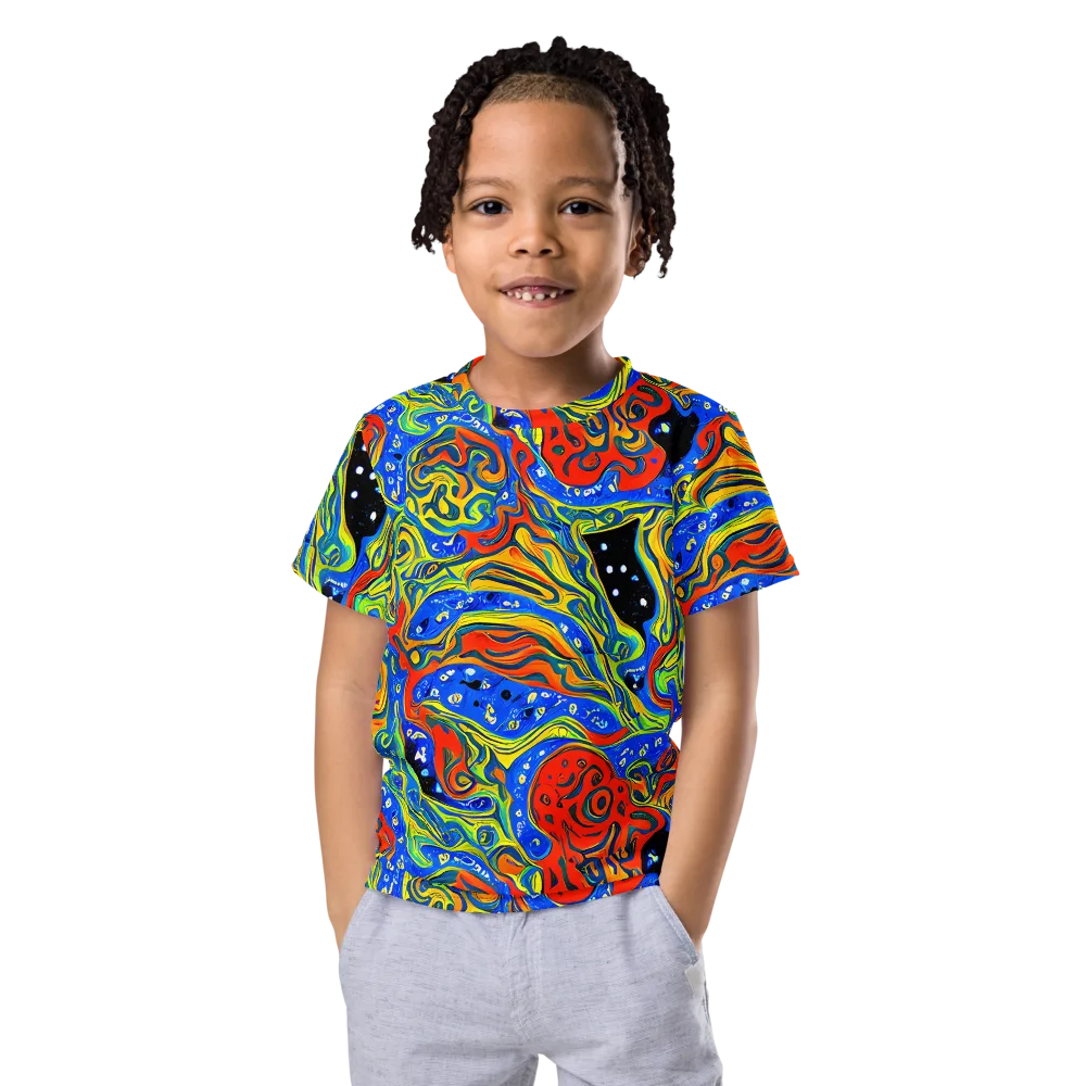 Psychic Sea on Kids Crew Neck T-Shirt — Front