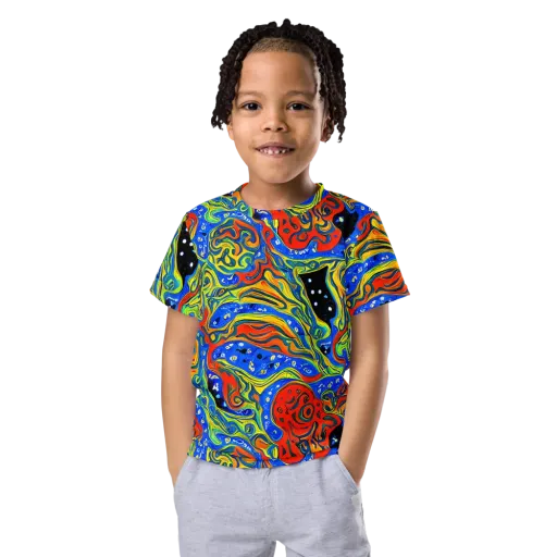 Psychic Sea on a Kids Crew Neck T-Shirt