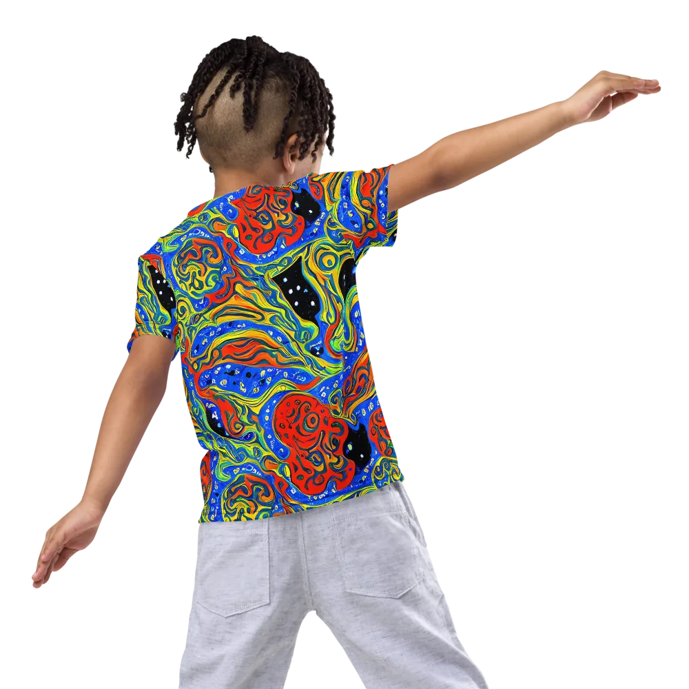 Psychic Sea on Kids Crew Neck T-Shirt — Back