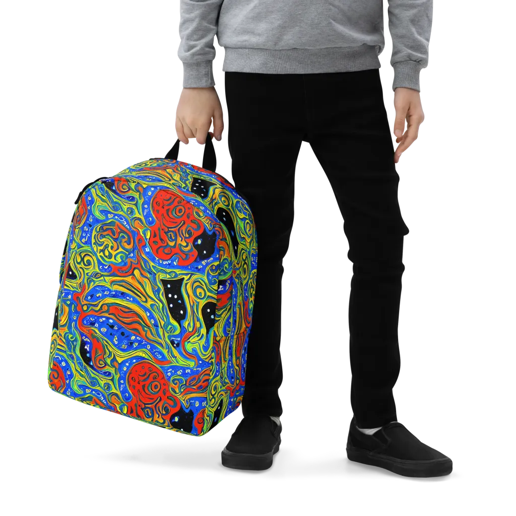 Psychic Sea on Minimalist Backpack — Zoomed-in