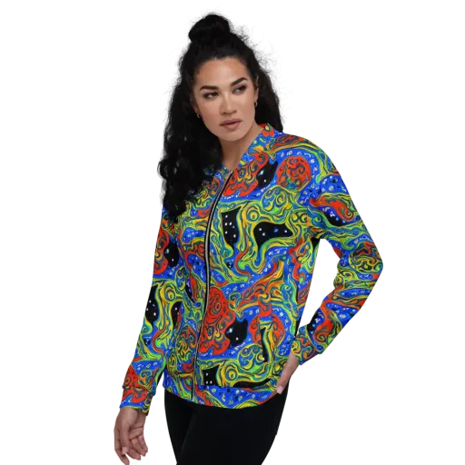 Psychic Sea on a Bomber Jacket