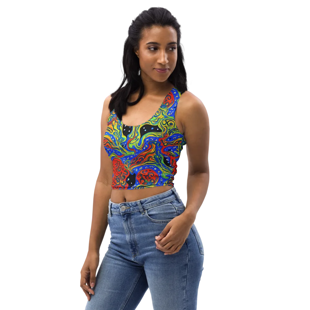 Psychic Sea on Crop Top — Left Front