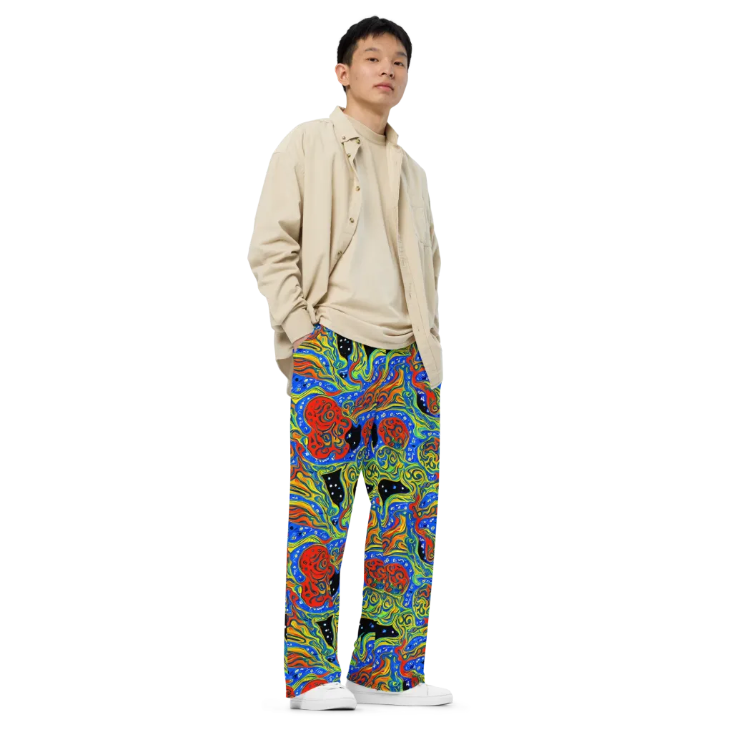 Psychic Sea on Wide-Leg Pants — Right Front