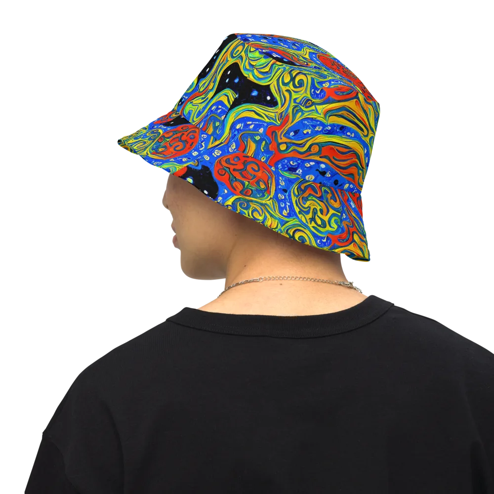 Psychic Sea on Reversible Bucket Hat — Back Inside