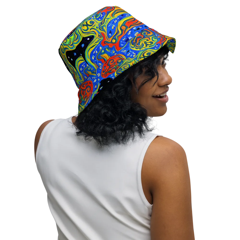 Psychic Sea on Reversible Bucket Hat — Right Outside