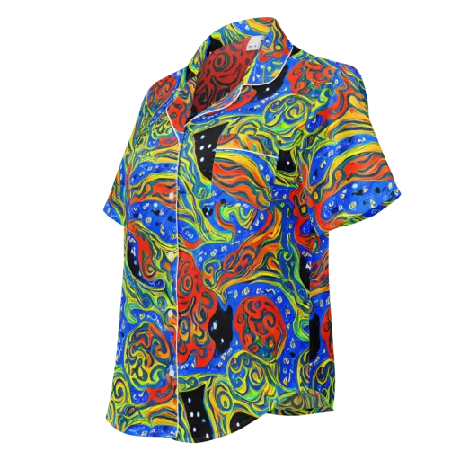 Psychic Sea on a Women's Short Sleeve Pajama Top