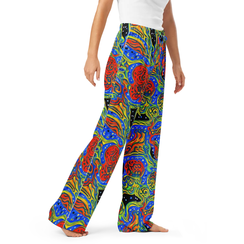 Psychic Sea on Women's Pajama Pants — Right Front