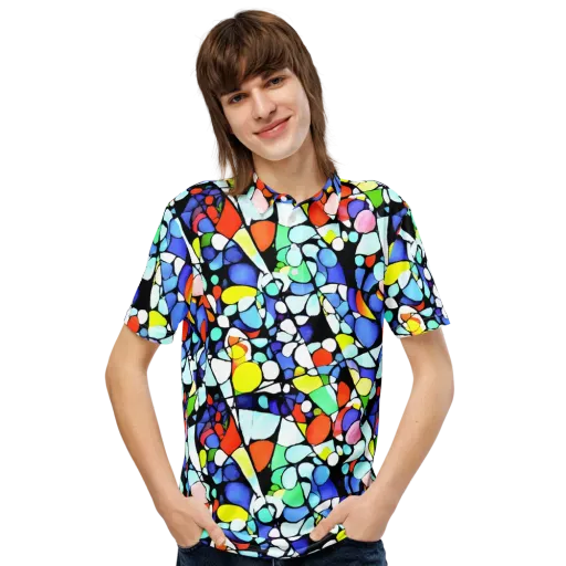 Spectrum Shards on a Men's Slim Fit Polo Shirt