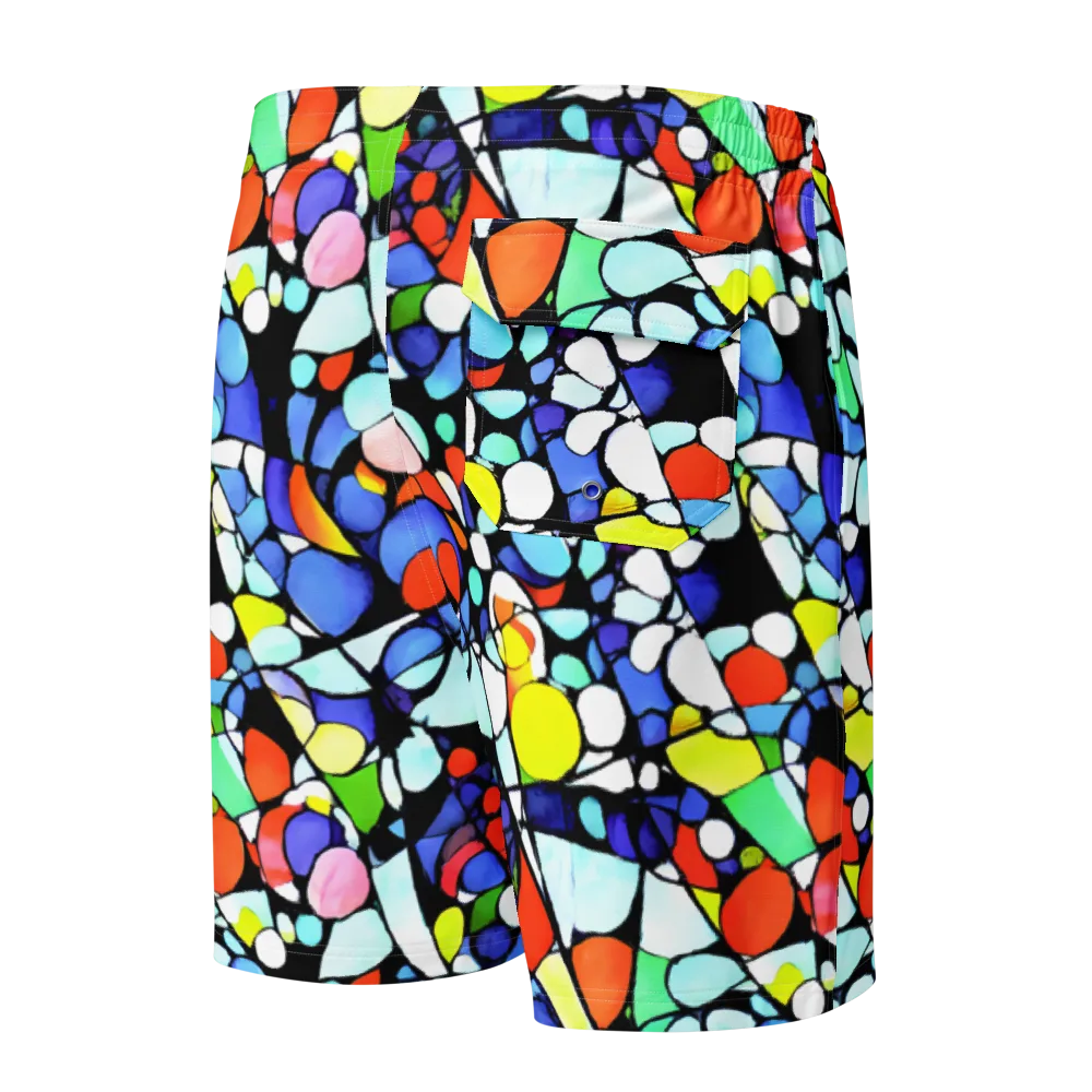 Spectrum Shards on Men's Board Shorts — Back