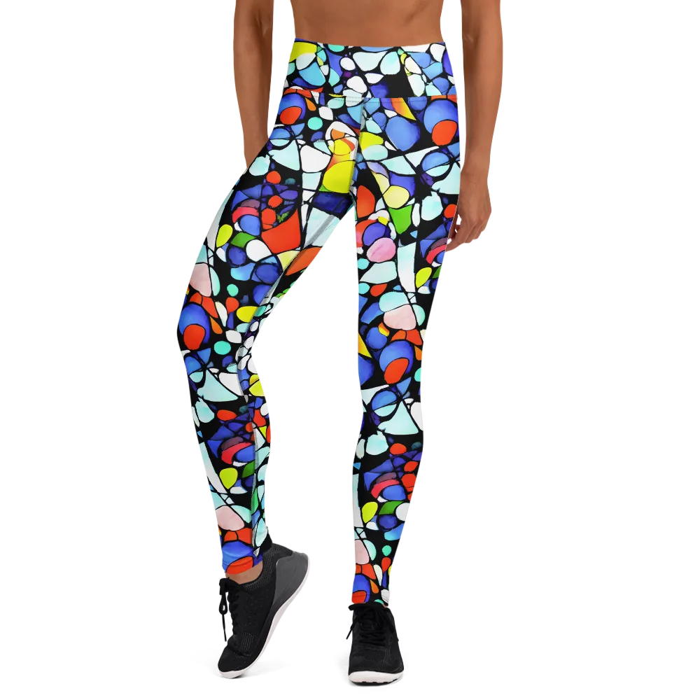 Spectrum Shards on Yoga Leggings — Front
