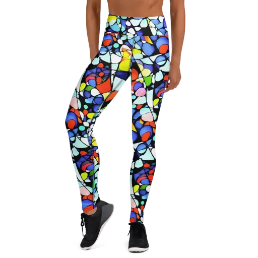 Spectrum Shards on a Yoga Leggings