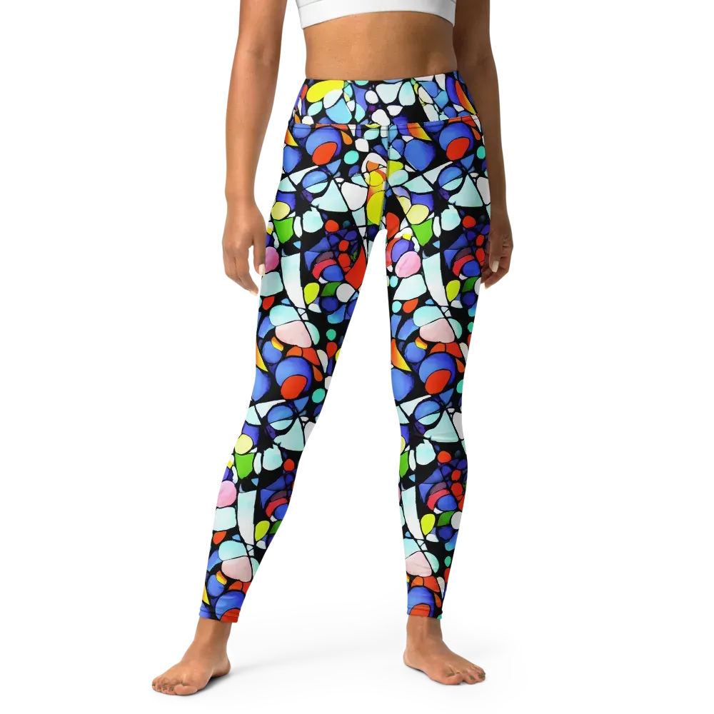 Spectrum Shards on Yoga Leggings — Front