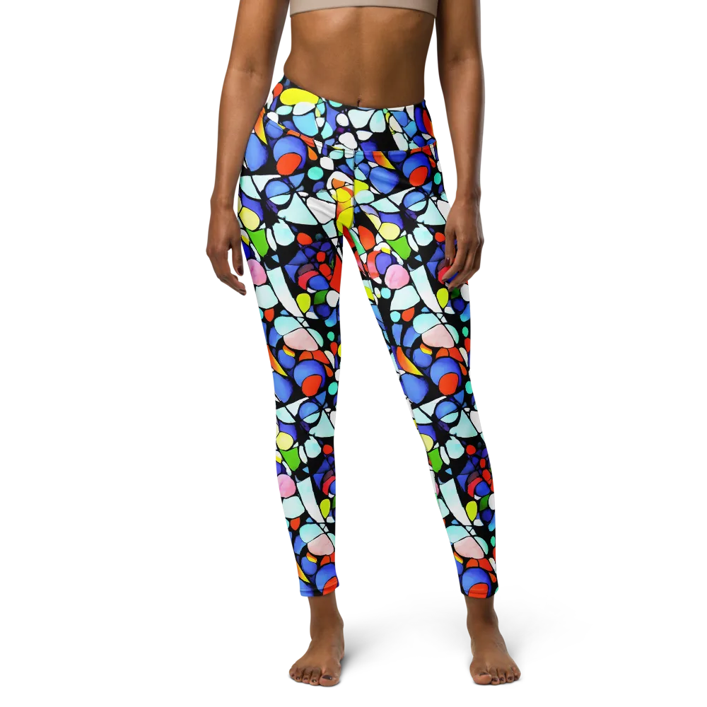 Spectrum Shards on Yoga Leggings — Front