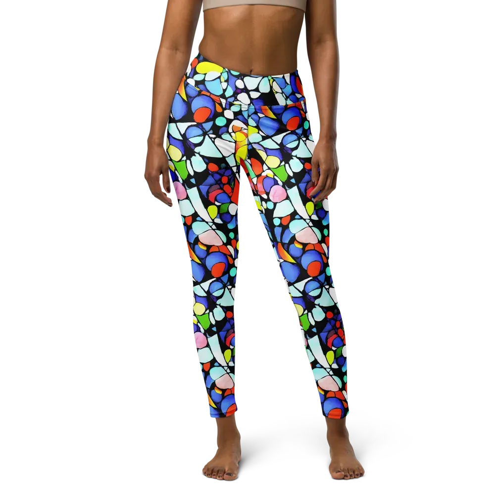 Spectrum Shards on Yoga Leggings — Front