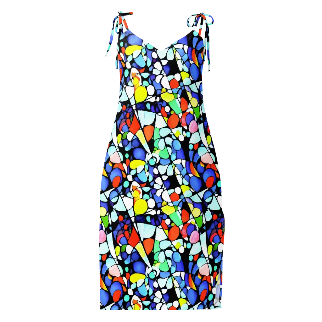 Spectrum Shards on Slip Dress — Front