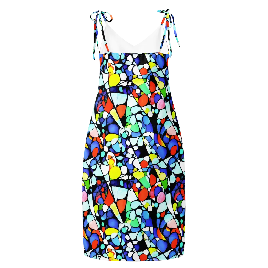 Spectrum Shards on Slip Dress — Back