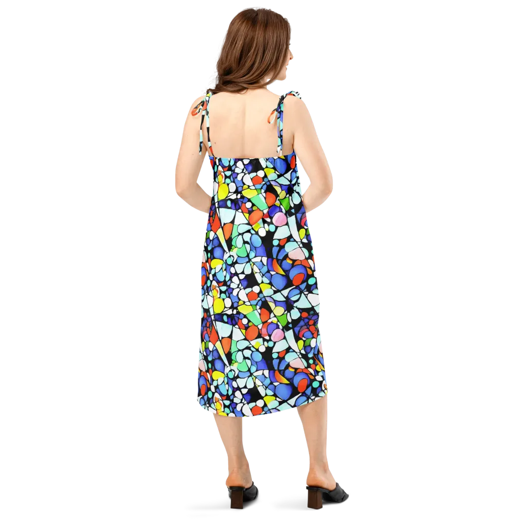 Spectrum Shards on Slip Dress — Back