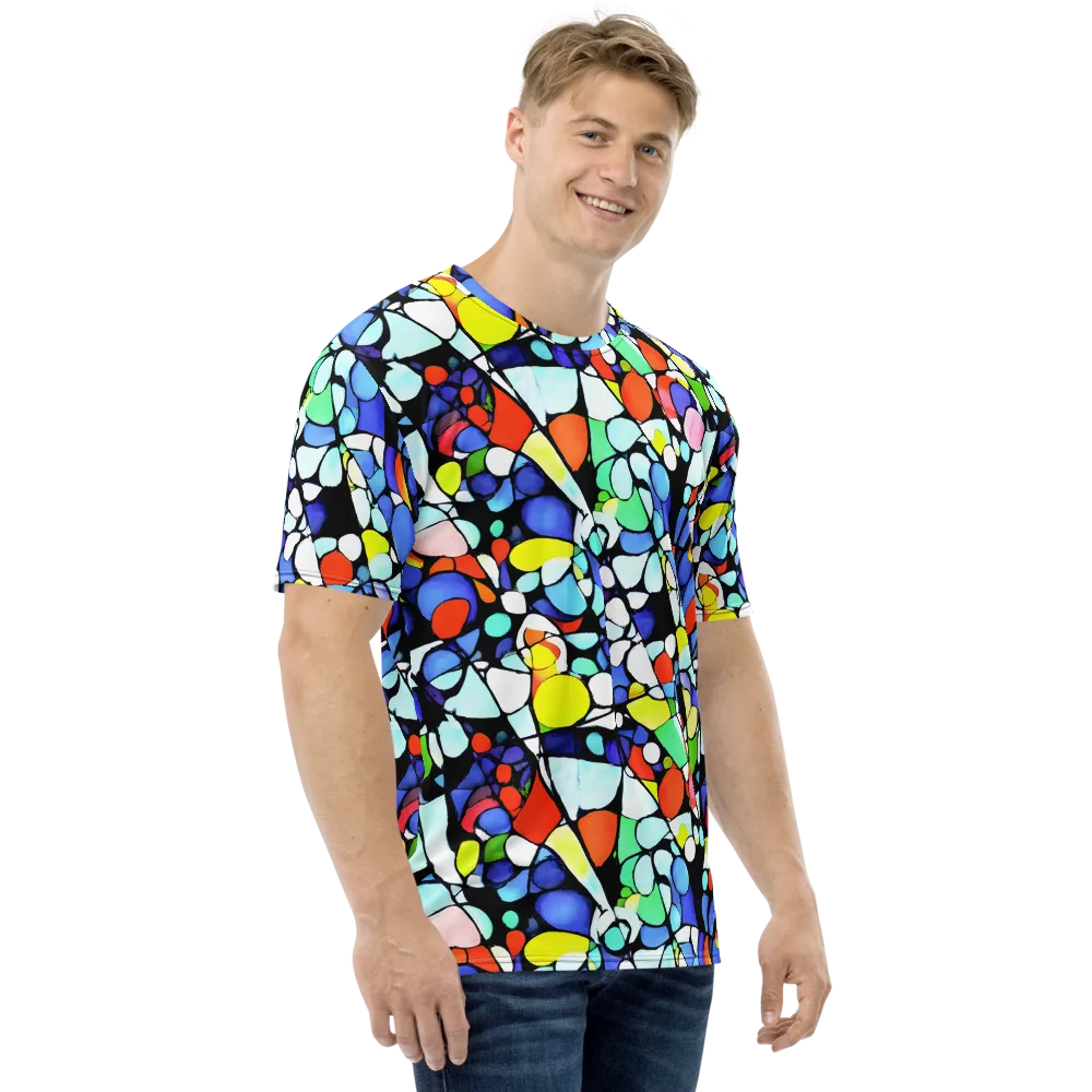 Spectrum Shards on Men's Crew Neck T-Shirt — Right