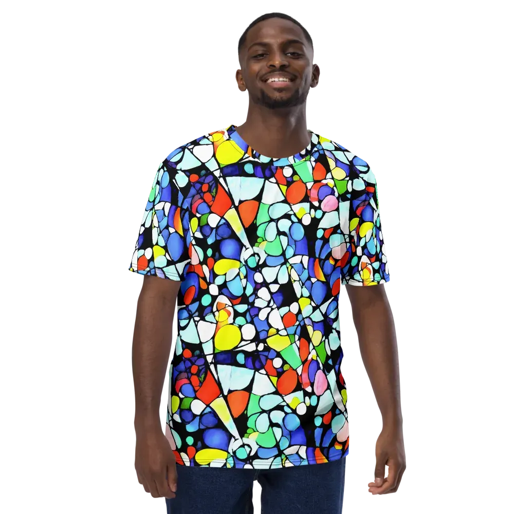 Spectrum Shards on Men's Crew Neck T-Shirt — Front