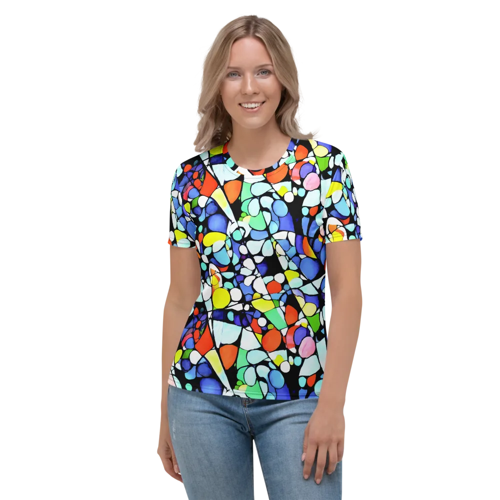 Spectrum Shards on Women's Crew Neck T-Shirt — Front