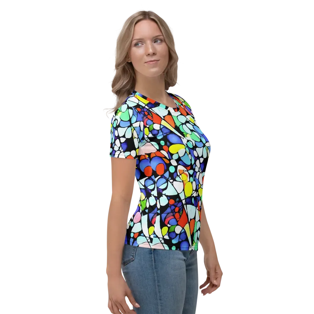 Spectrum Shards on Women's Crew Neck T-Shirt — Right