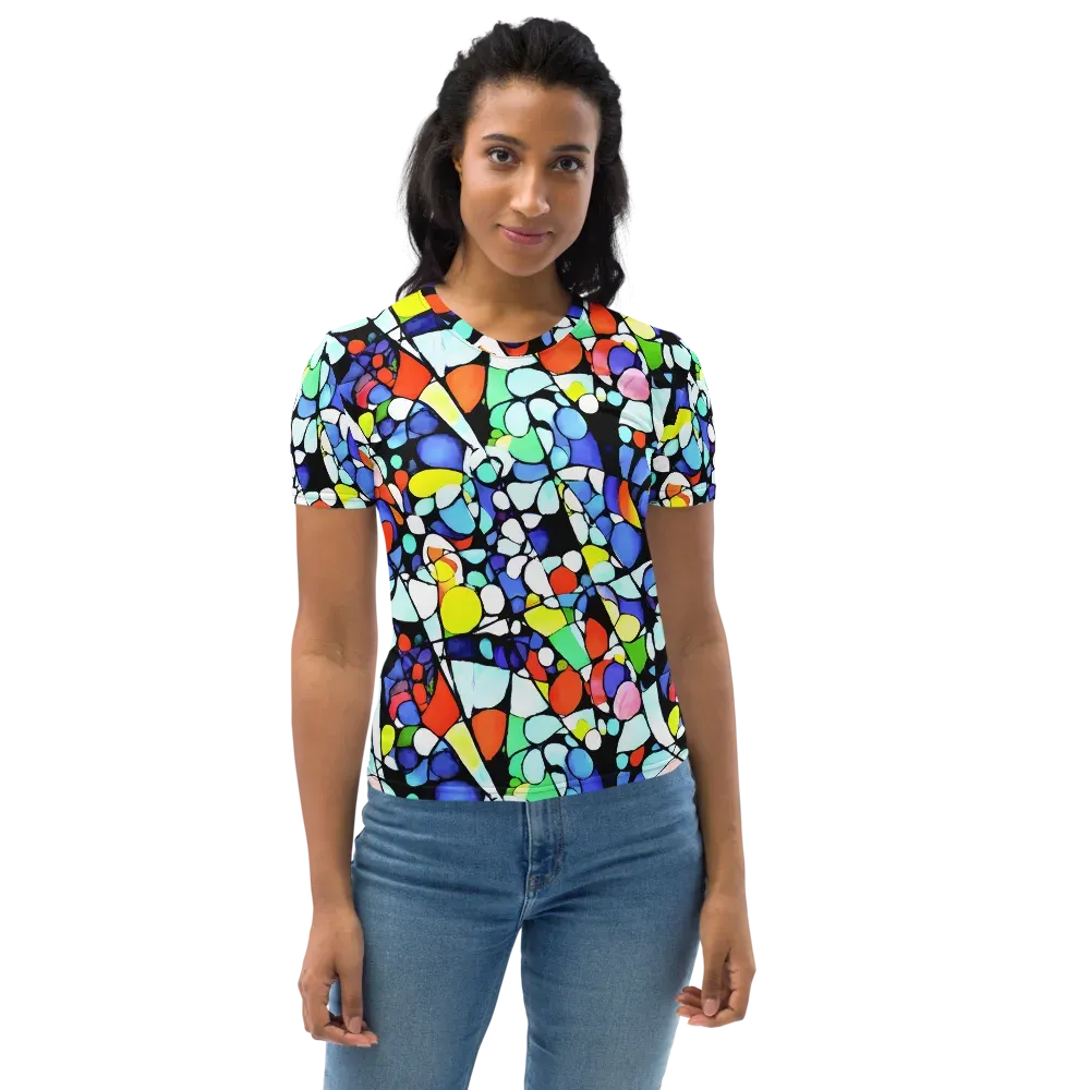 Spectrum Shards on Women's Crew Neck T-Shirt — Front