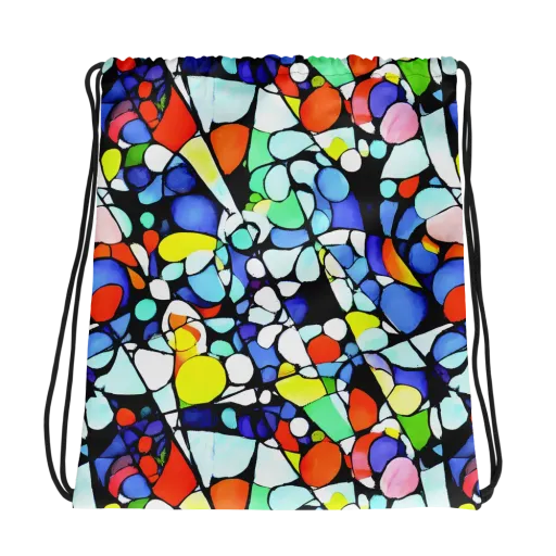 Spectrum Shards on a Drawstring Bag