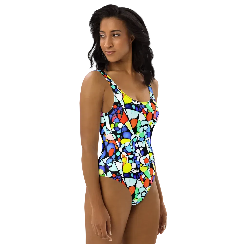 Spectrum Shards on One-Piece Swimsuit — Right