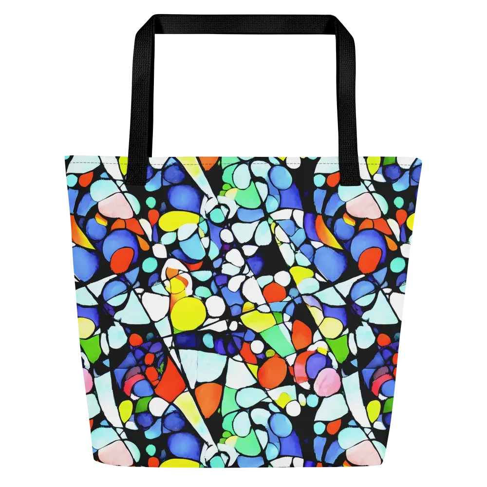 Spectrum Shards on Large Tote Bag W/ Pocket — Front