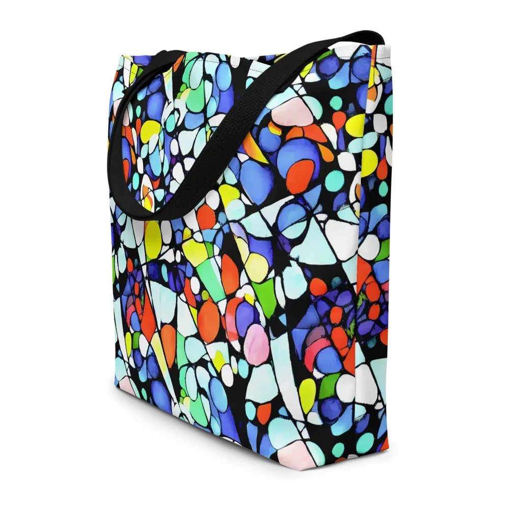 Spectrum Shards on Large Tote Bag W/ Pocket — Front