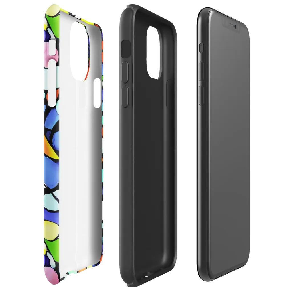 Spectrum Shards on Tough Case for iPhone® — Right