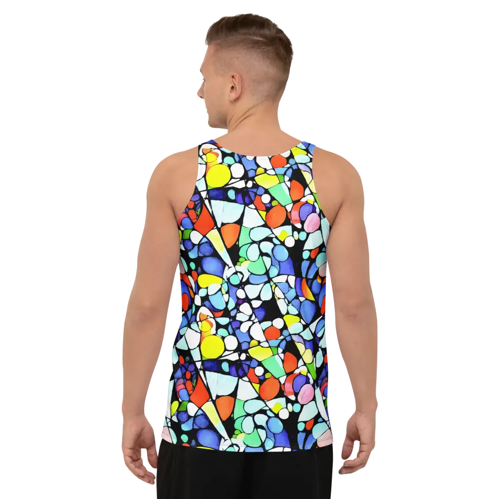 Spectrum Shards on Men's Tank Top — Back
