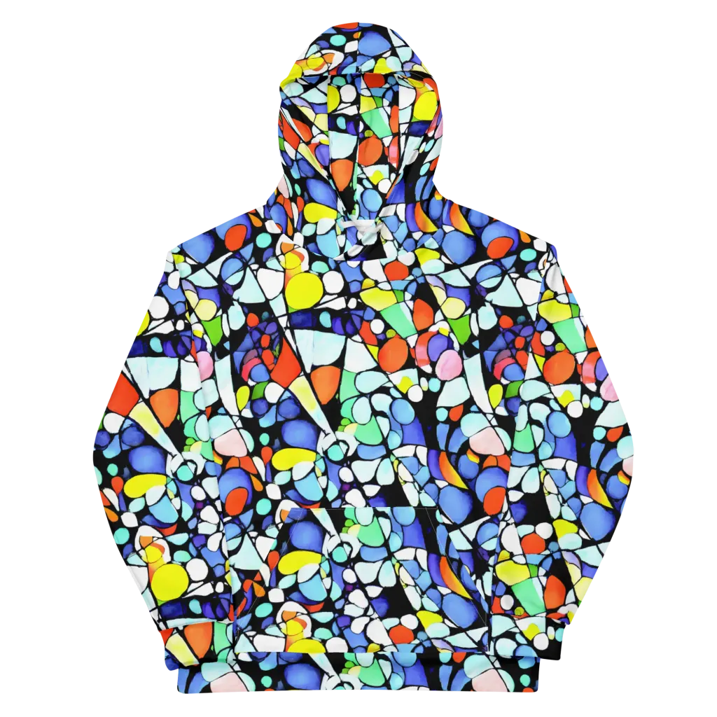 Spectrum Shards on Cotton Hoodie — Front