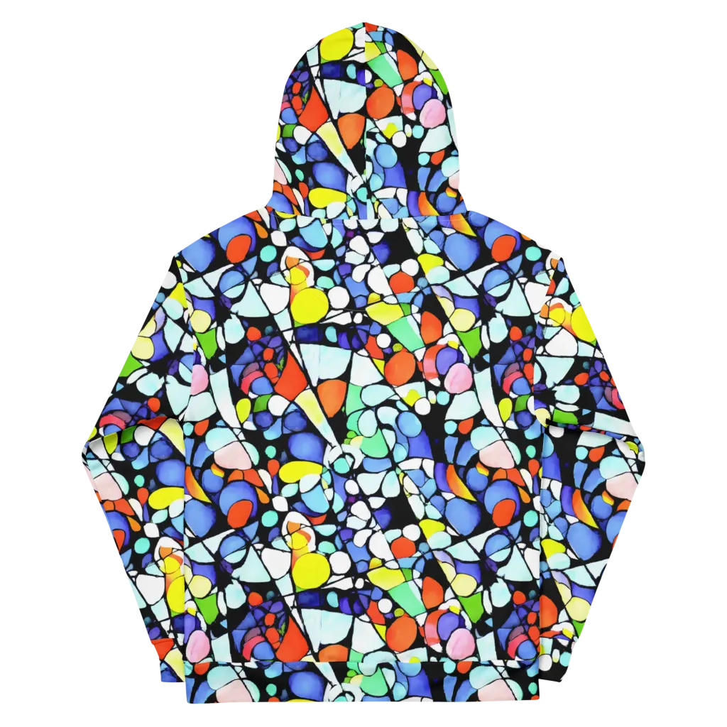 Spectrum Shards on Cotton Hoodie — Back