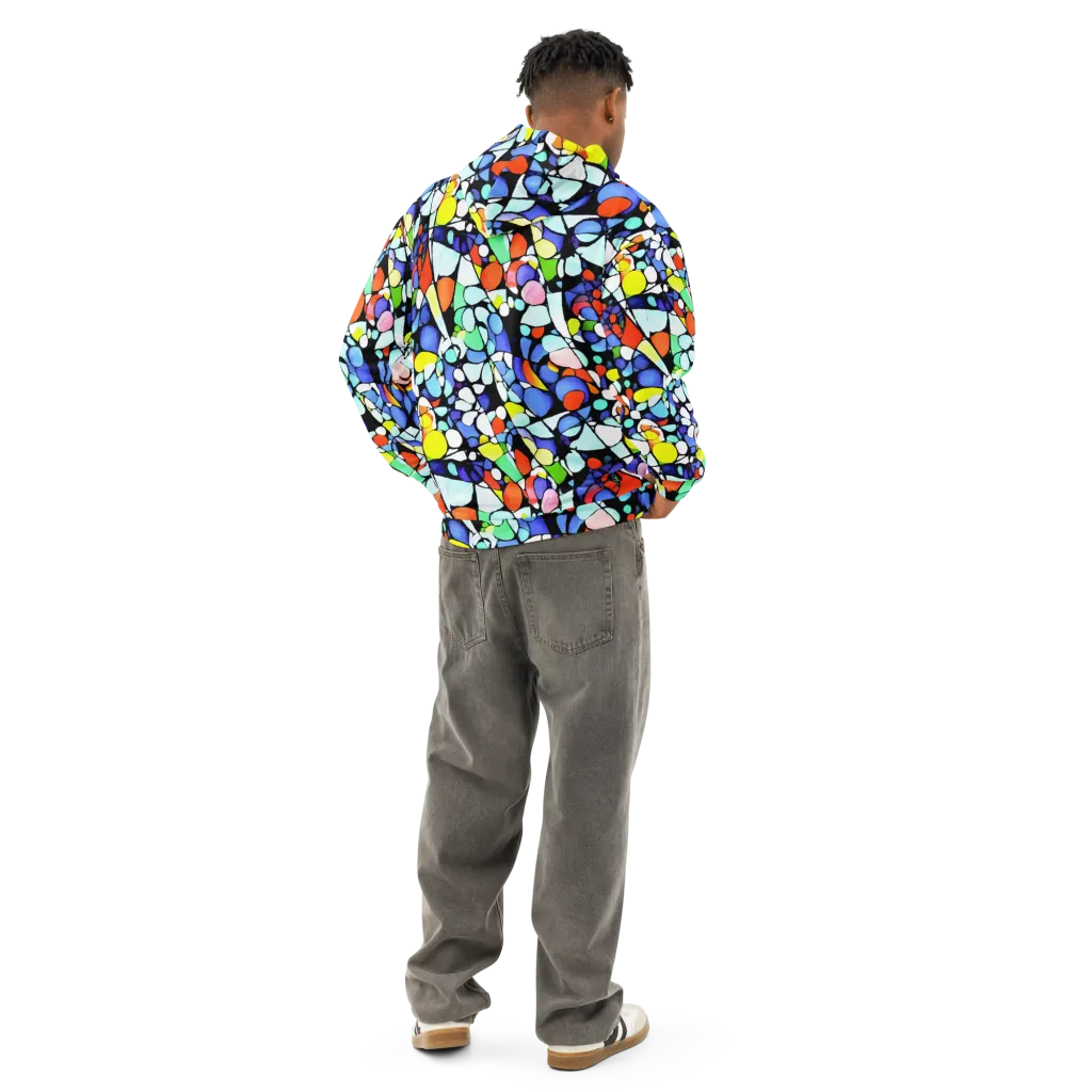 Spectrum Shards on Cotton Hoodie — Back