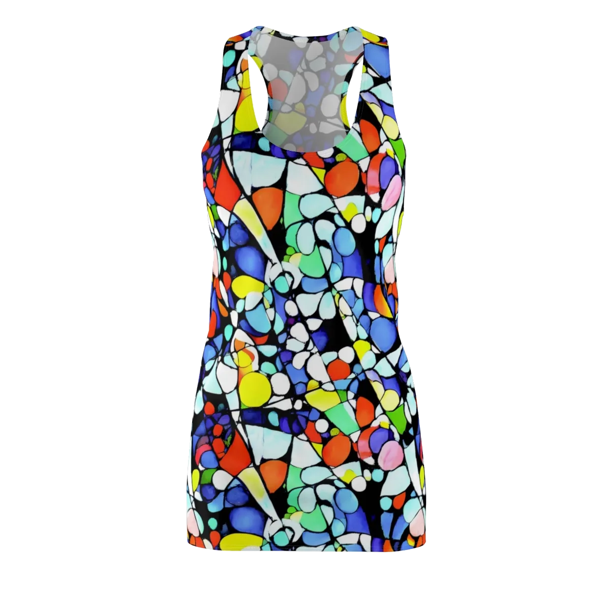 Spectrum Shards on Racerback Dress — Front