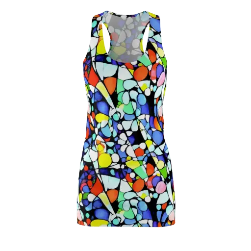 Spectrum Shards on a Racerback Dress