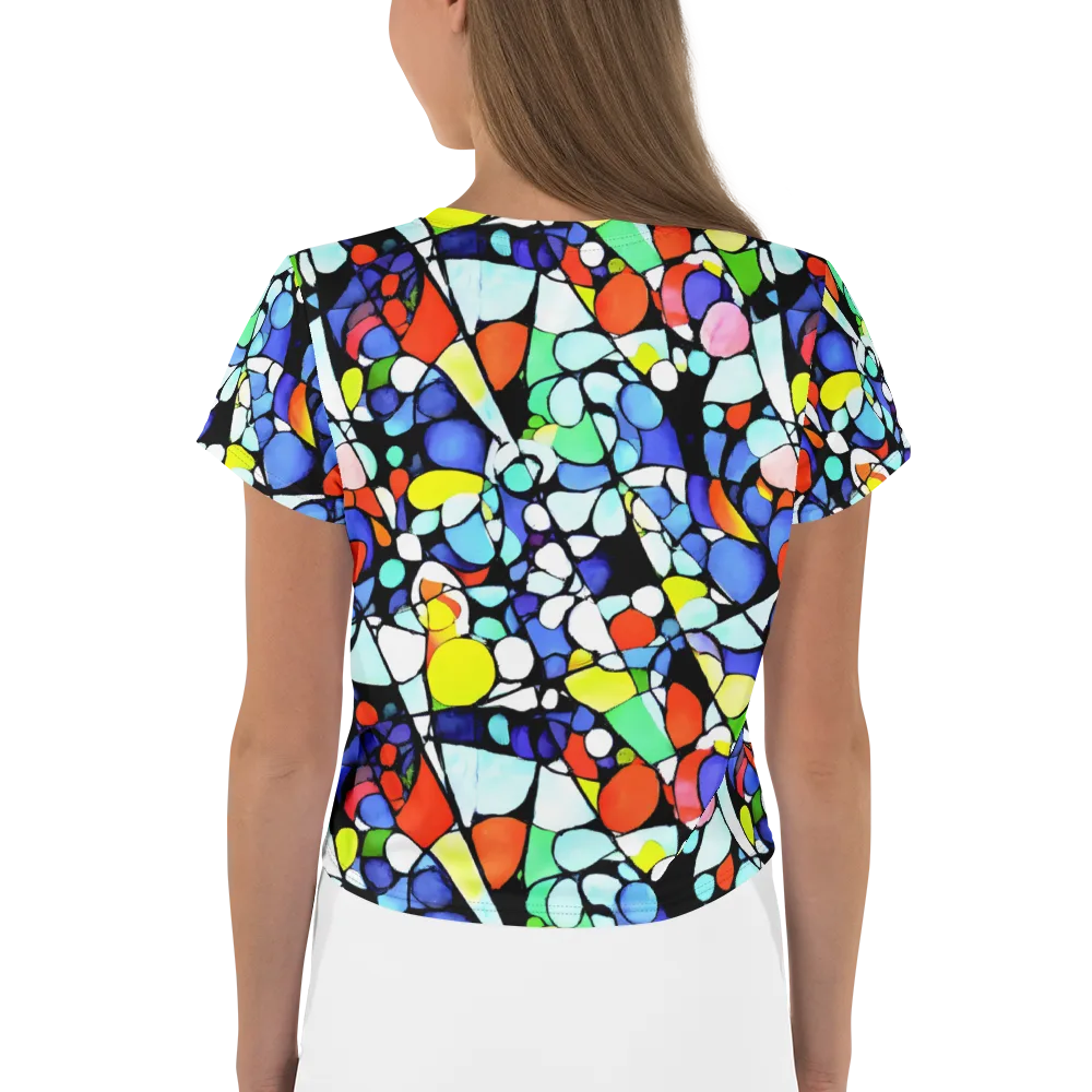 Spectrum Shards on Crop Tee — Back