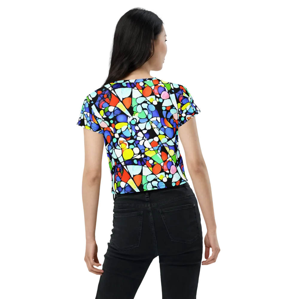 Spectrum Shards on Crop Tee — Back