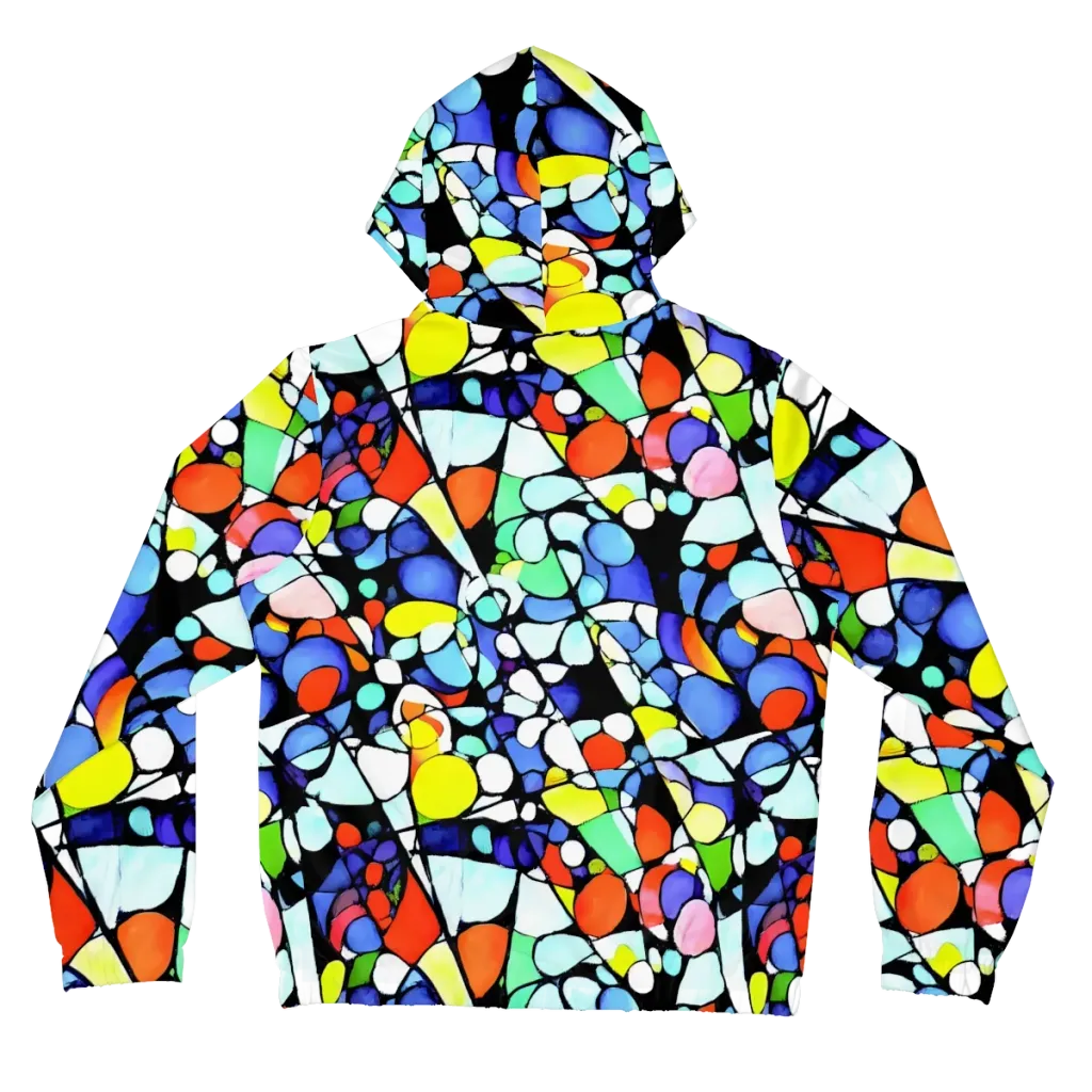 Spectrum Shards on Women's Full-Zip Hoodie — Back