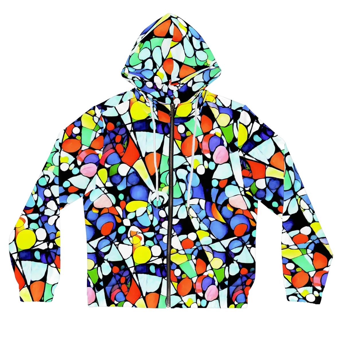 Spectrum Shards on Women's Full-Zip Hoodie — Front